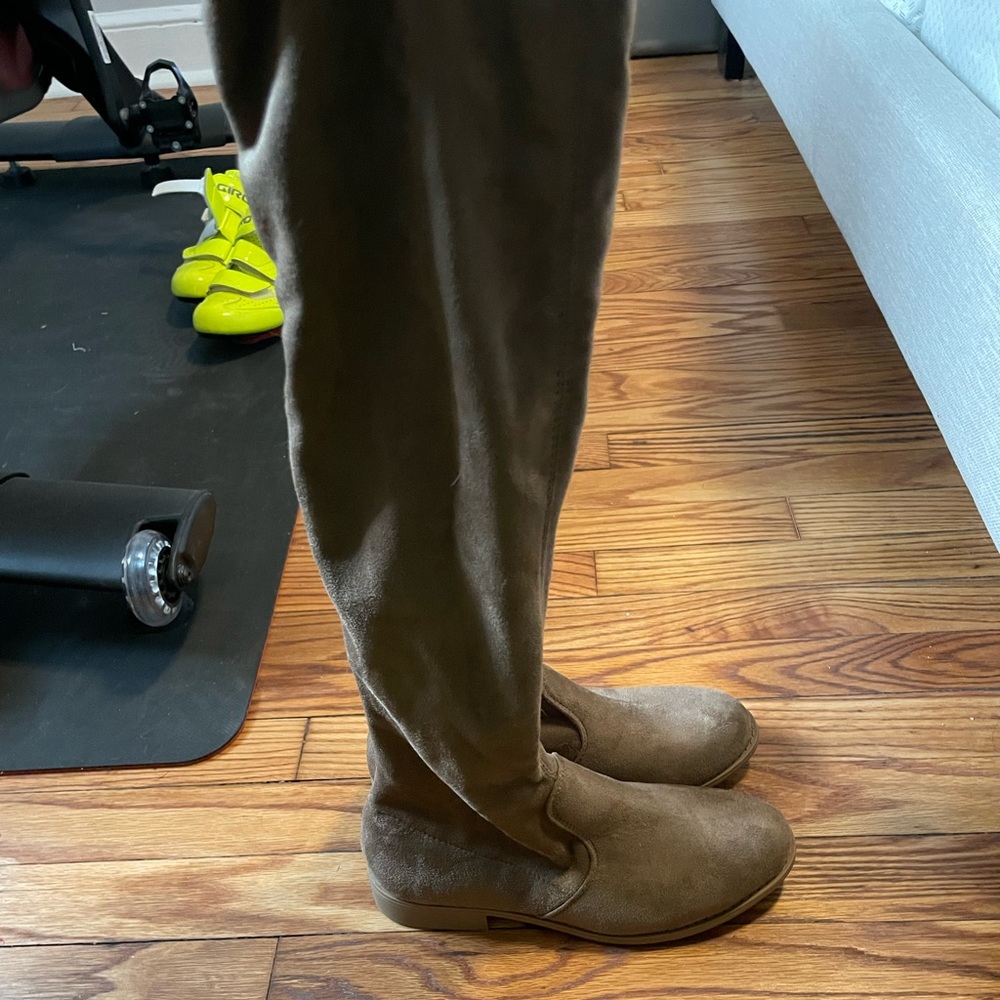 Over the knee suede boots- never worn